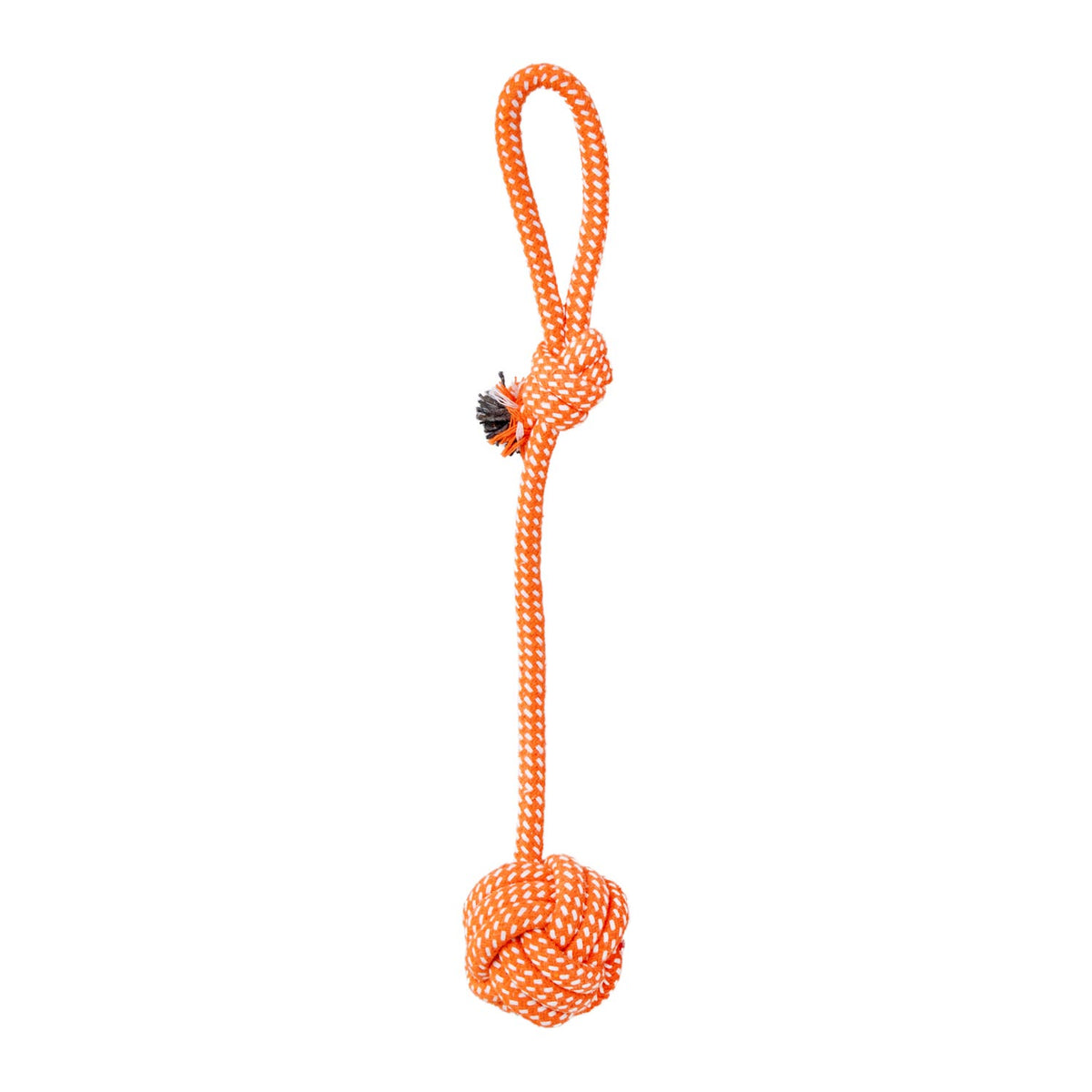 AQPET FRIENDS AQPET Juguete de cuerda para perros, cuerda con pelota de algodón, 41 X 7 Cm, juego divertido para mascotas