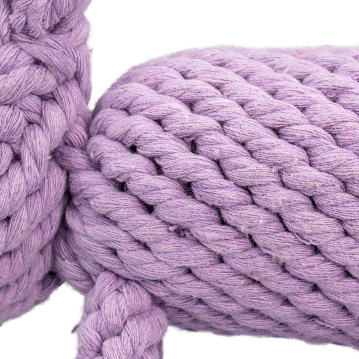 AQPET FRIENDS AQPET Juguete de cuerda para perros, hipopótamo de cuerda de algodón, 18 X 12 Cm, juego divertido para mascotas