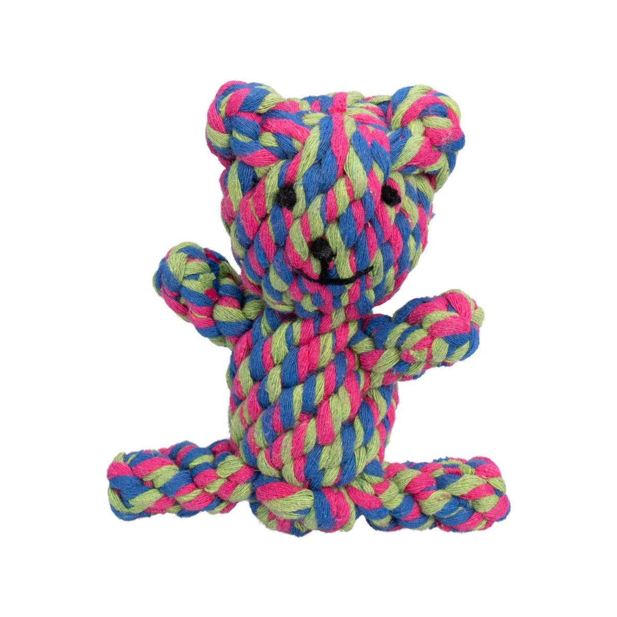 AQPET FRIENDS AQPET Juguete de cuerda para perros, osito de cuerda de algodón, juego divertido para mascotas