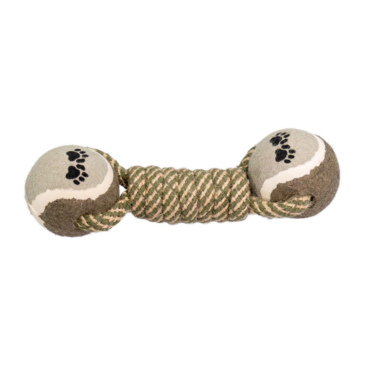 AQPET FRIENDS AQPET Juguete de cuerda para perros, pelotas de tenis con cuerda, 22 X 7 Cm, juego divertido para mascotas