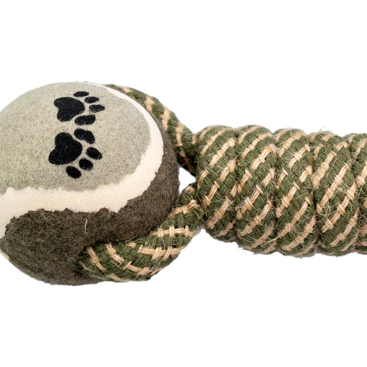 AQPET FRIENDS AQPET Juguete de cuerda para perros, pelotas de tenis con cuerda, 22 X 7 Cm, juego divertido para mascotas