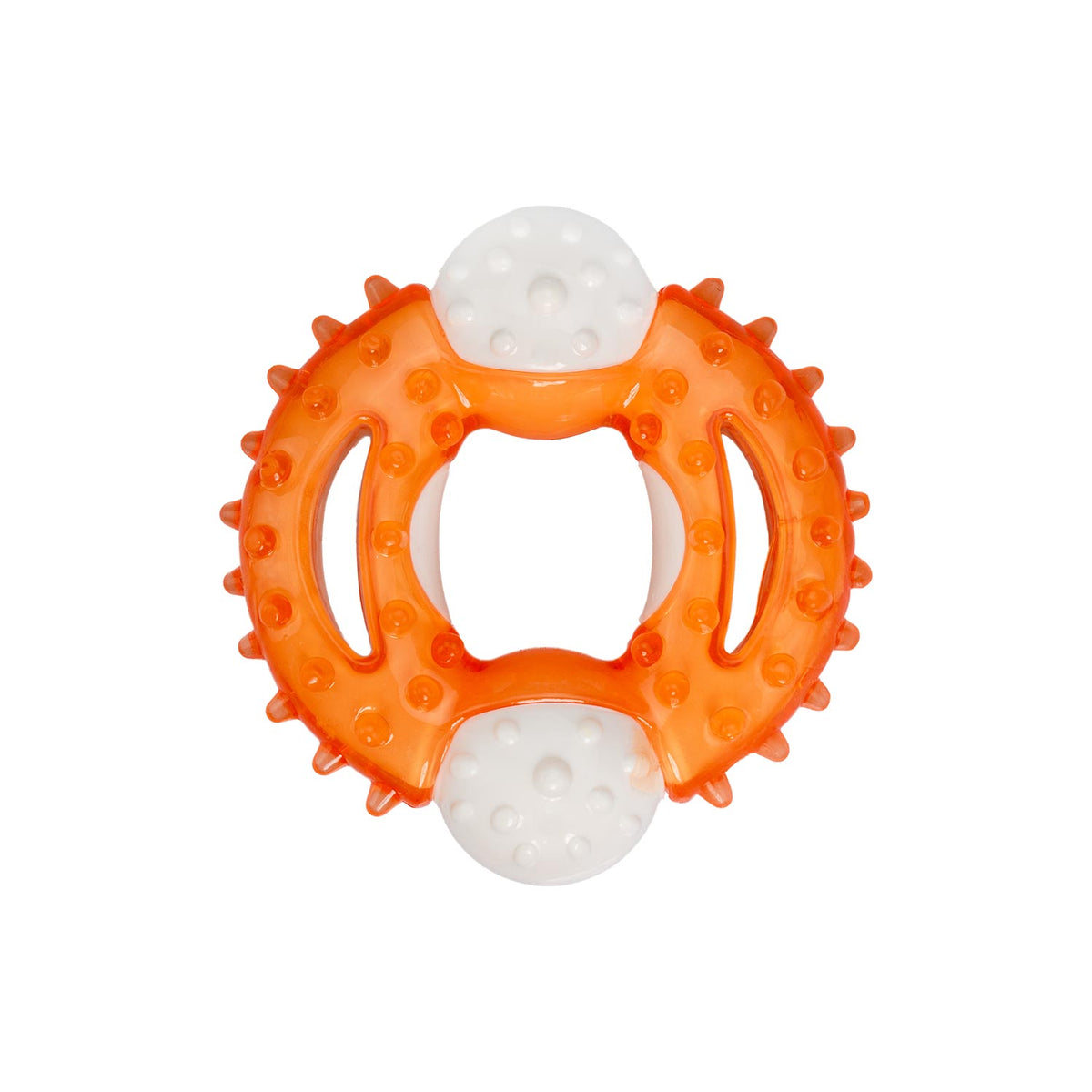AQPET FRIENDS AQPET juguetes para perros Strong donut de goma 10.5 X 10 X 2.5 Cm, juego para perros, diversión para mascotas