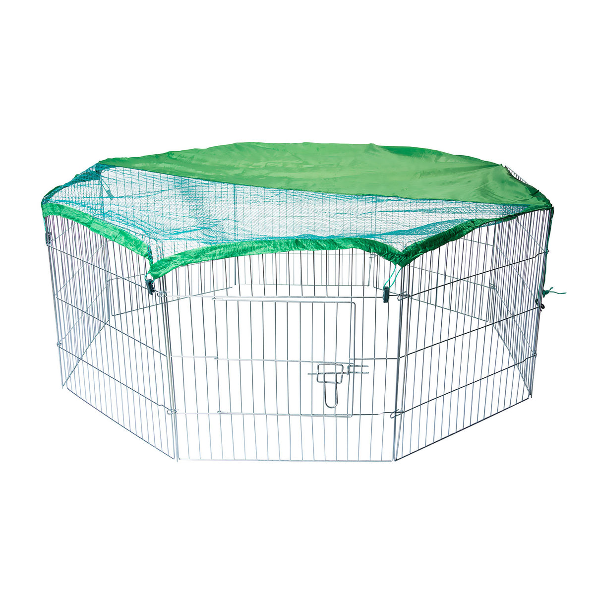 AQPET FRIENDS Recinto exterior para animales 60x60cm - Box con red parasol para perros, gatos y roedores - Recinto seguro y resistente para jardín y espacios abiertos