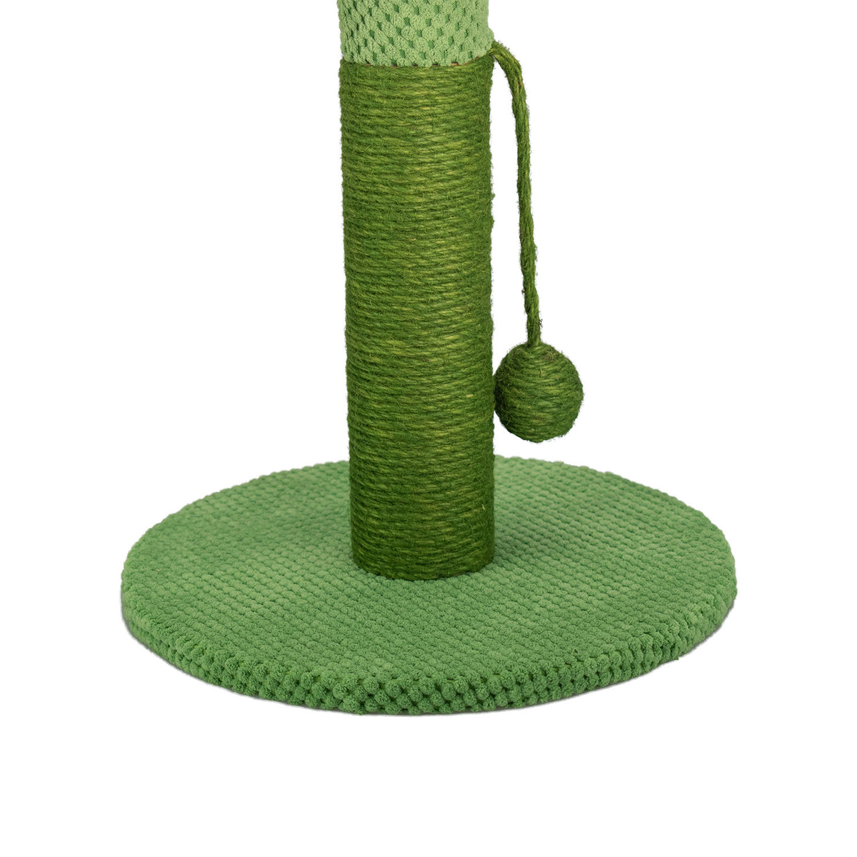 AQPET FRIENDS Rascador para gatos Cactus de 54 cm con caseta, árbol, parque de juegos y juguete, verde