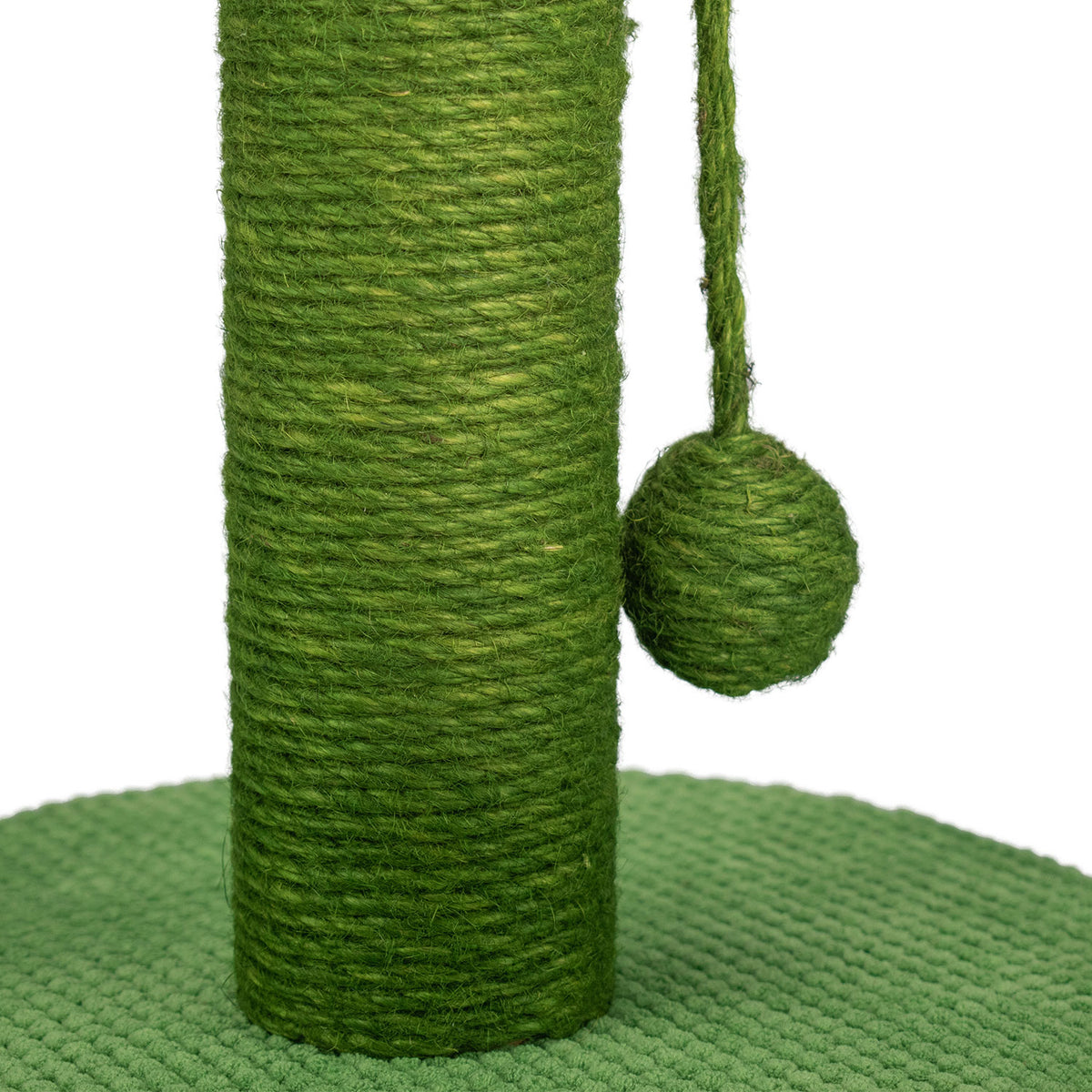 AQPET FRIENDS Rascador para gatos Cactus de 54 cm con caseta, árbol, parque de juegos y juguete, verde
