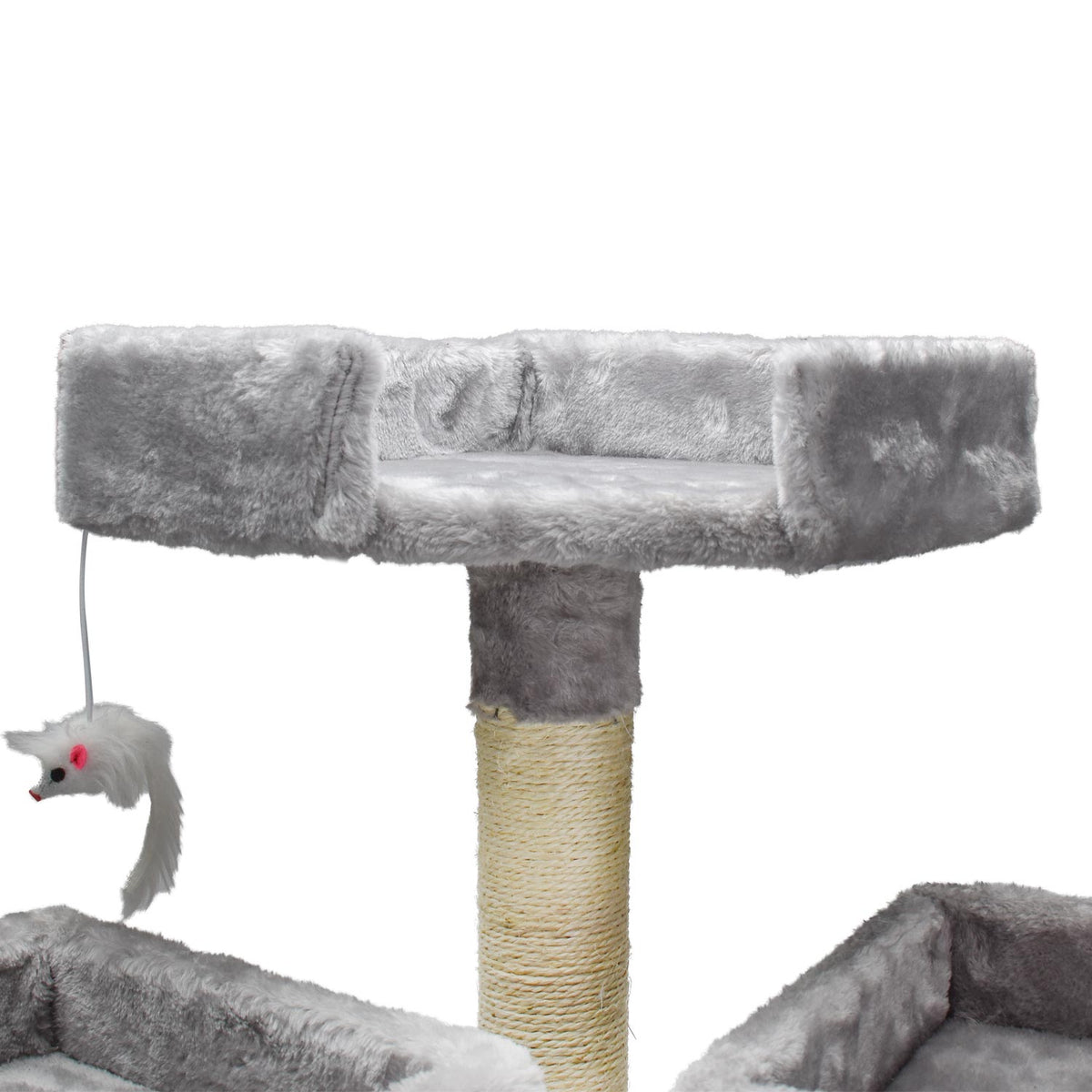 AQPET FRIENDS Rascador para gatos Manhattan de sisal, 170 Cm, juego, descanso, diversión y entretenimiento