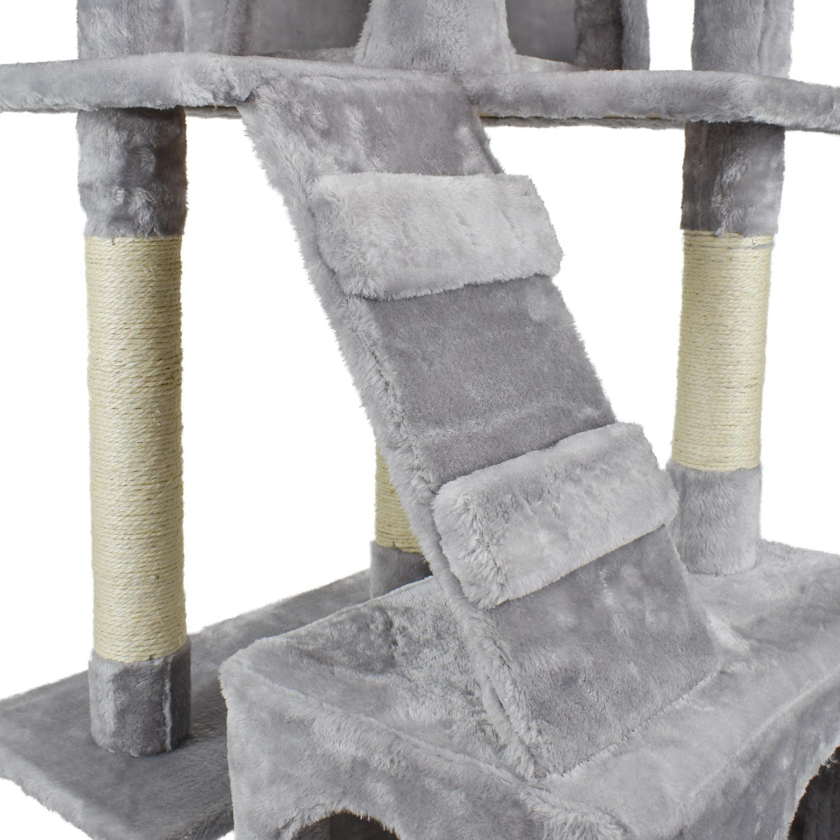 AQPET FRIENDS Rascador para gatos Manhattan de sisal, 170 Cm, juego, descanso, diversión y entretenimiento