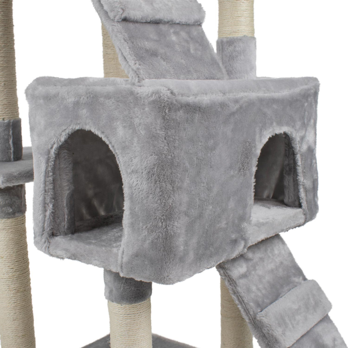 AQPET FRIENDS Rascador para gatos Manhattan de sisal, 170 Cm, juego, descanso, diversión y entretenimiento