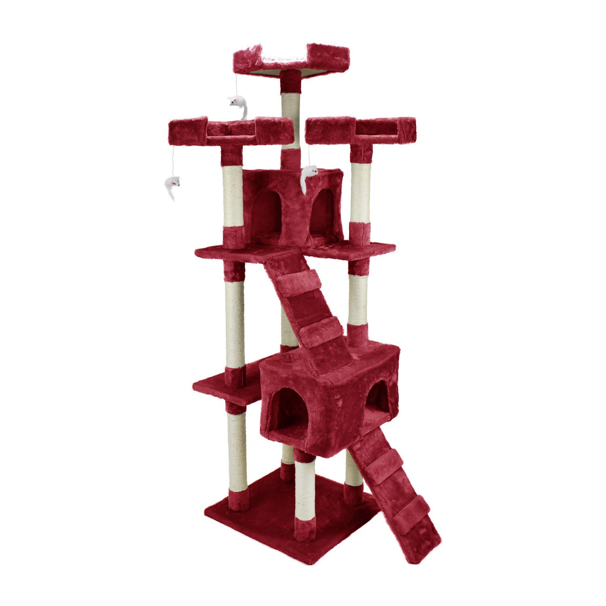 AQPET FRIENDS Rascador para gatos Manhattan de sisal, 170 Cm, juego, descanso, diversión y entretenimiento