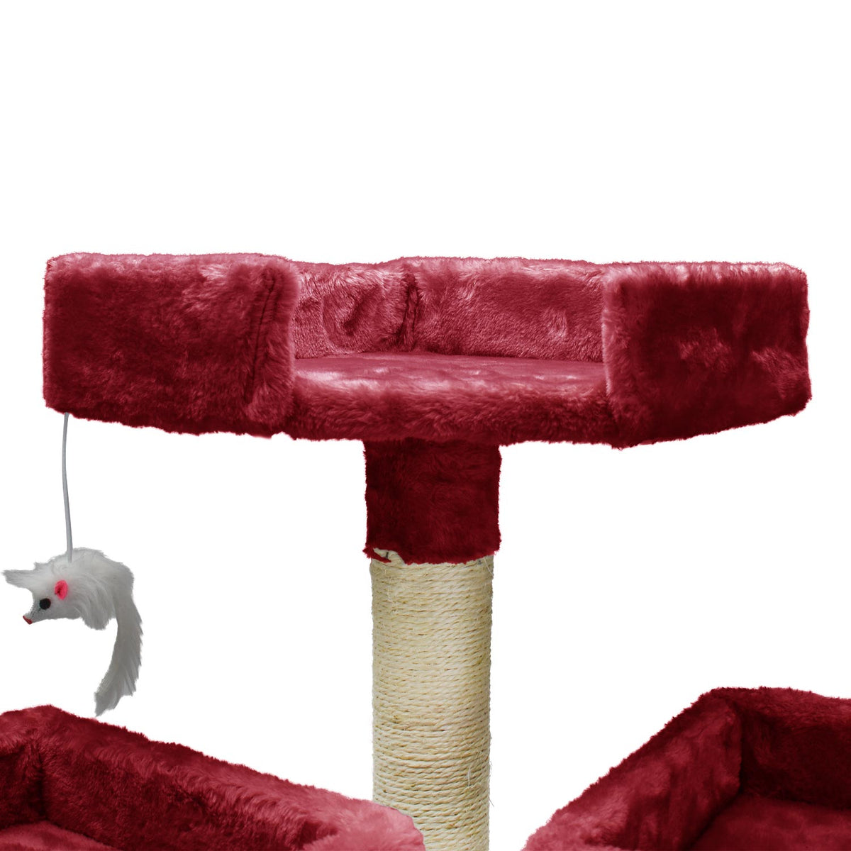 AQPET FRIENDS Rascador para gatos Manhattan de sisal, 170 Cm, juego, descanso, diversión y entretenimiento