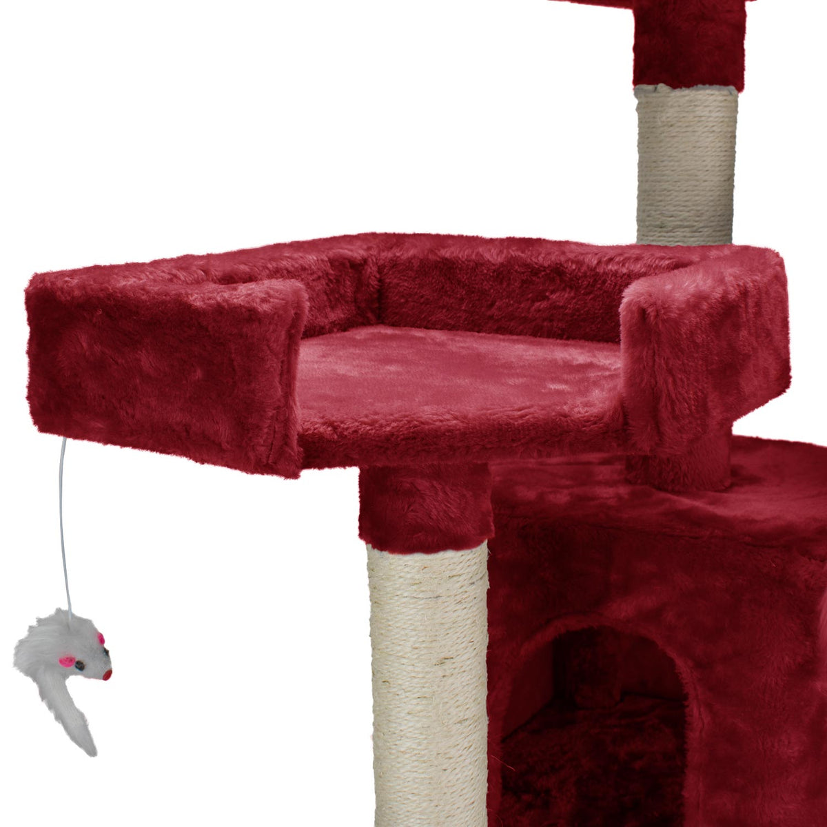 AQPET FRIENDS Rascador para gatos Manhattan de sisal, 170 Cm, juego, descanso, diversión y entretenimiento