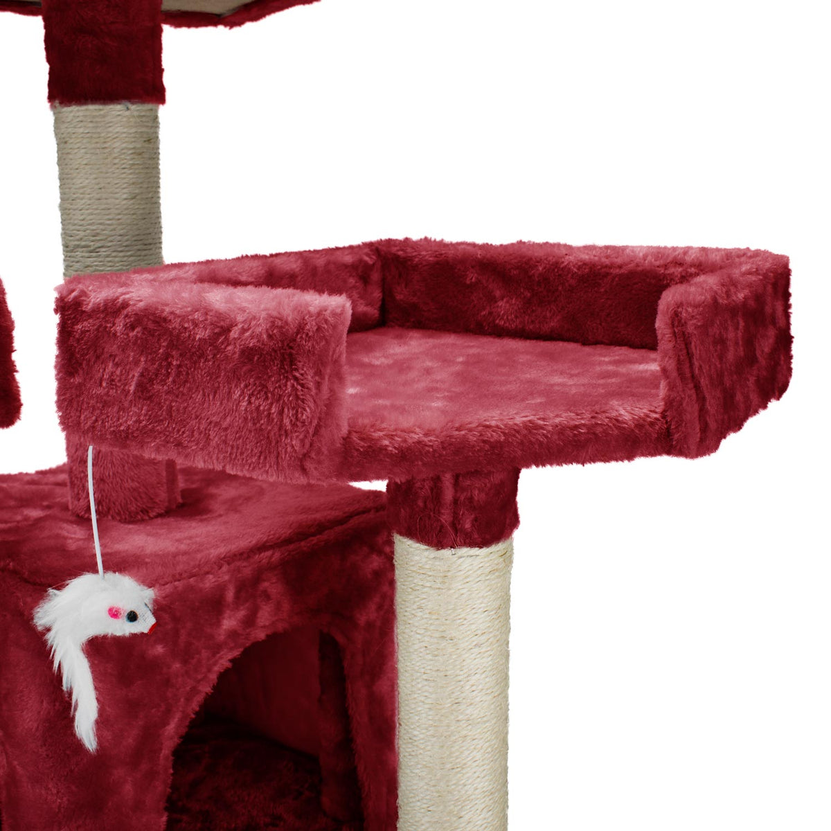 AQPET FRIENDS Rascador para gatos Manhattan de sisal, 170 Cm, juego, descanso, diversión y entretenimiento