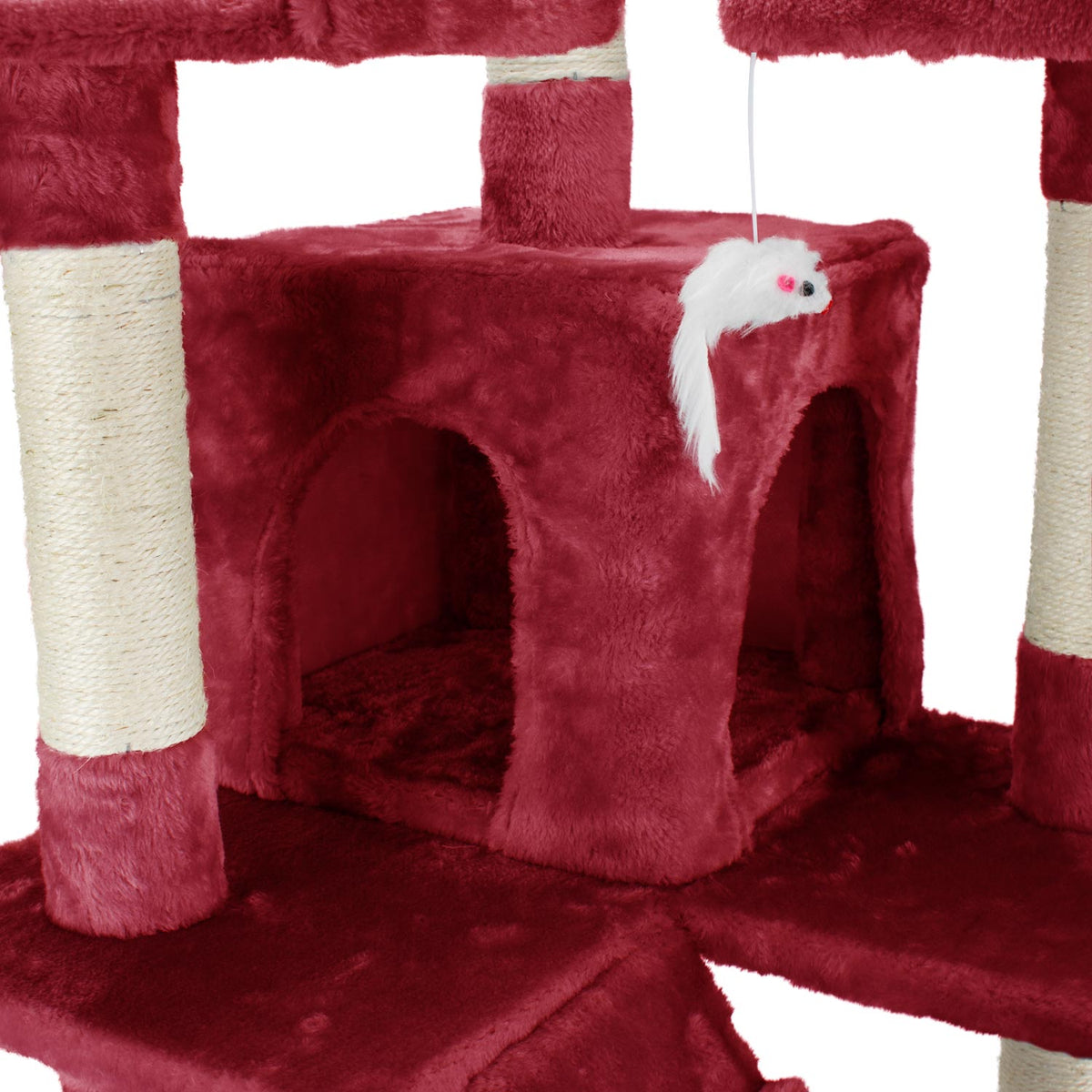 AQPET FRIENDS Rascador para gatos Manhattan de sisal, 170 Cm, juego, descanso, diversión y entretenimiento