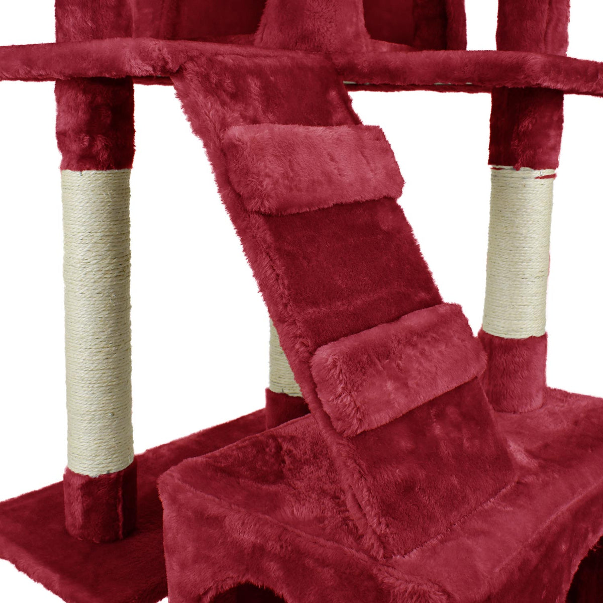 AQPET FRIENDS Rascador para gatos Manhattan de sisal, 170 Cm, juego, descanso, diversión y entretenimiento