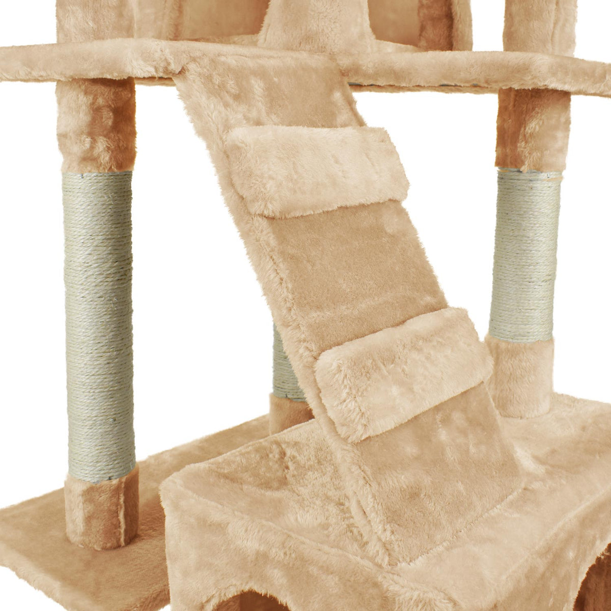 AQPET FRIENDS Rascador para gatos Manhattan de sisal, 170 Cm, juego, descanso, diversión y entretenimiento