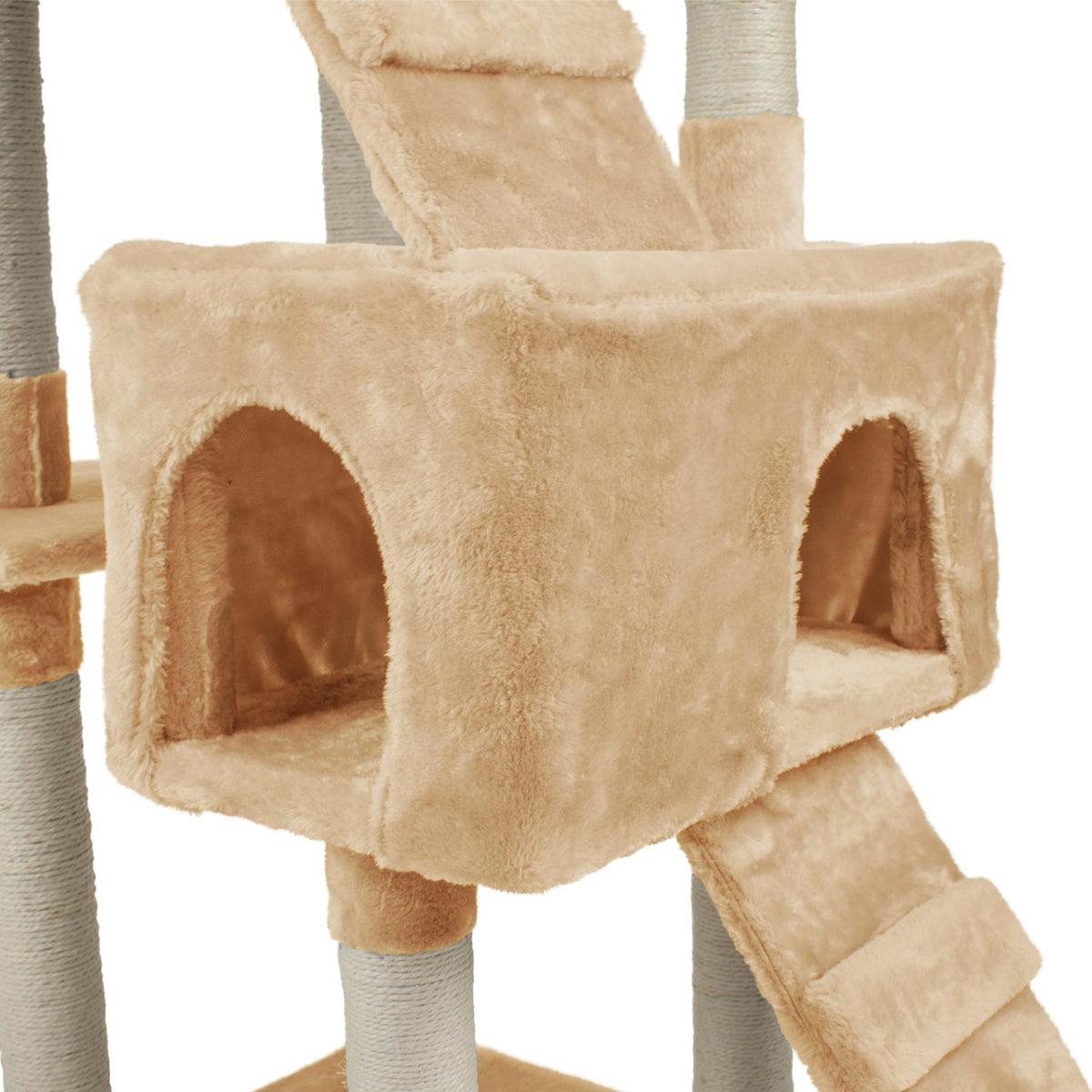 AQPET FRIENDS Rascador para gatos Manhattan de sisal, 170 Cm, juego, descanso, diversión y entretenimiento