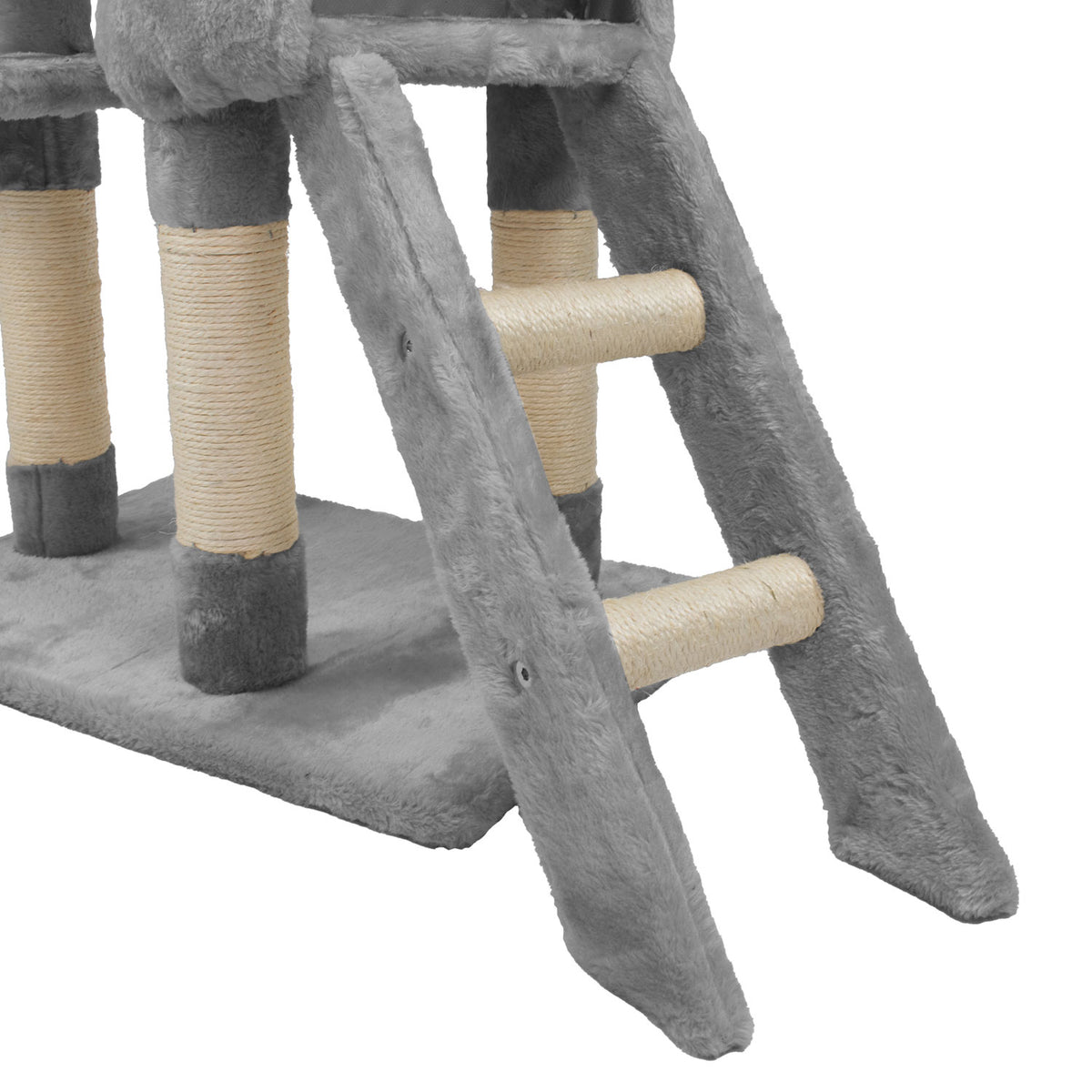 AQPET FRIENDS Rascador para gatos Paris de sisal, 138 Cm, juego, descanso, diversión y entretenimiento