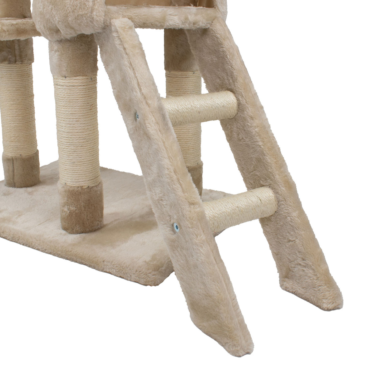 AQPET FRIENDS Rascador para gatos Paris de sisal, 138 Cm, juego, descanso, diversión y entretenimiento
