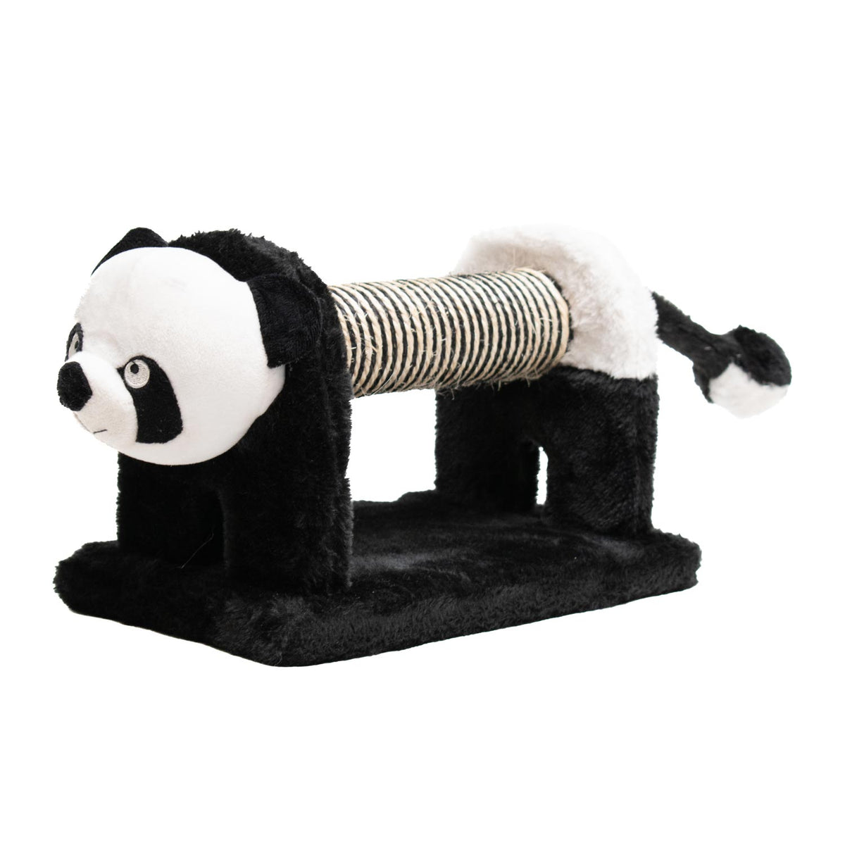AQPET FRIENDS Rascador para gatos Panda 56x18x18 Cm, juego, descanso, diversión y entretenimiento
