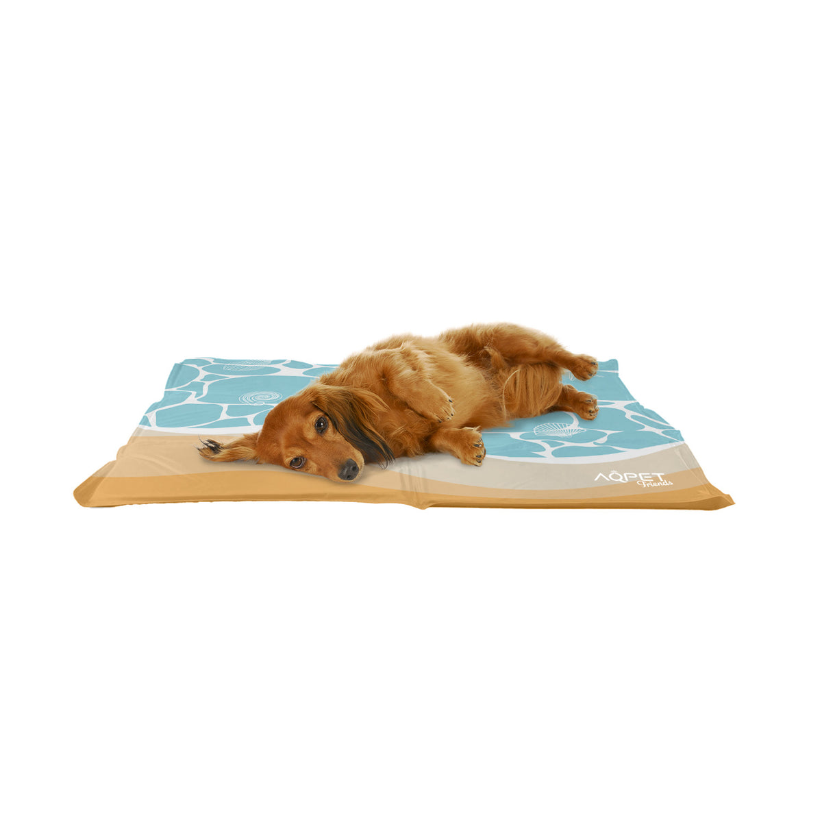 AQPET FRIENDS alfombrilla refrigerante refrescante para perros, gatos y animales, gel no tóxico, diseño Sea