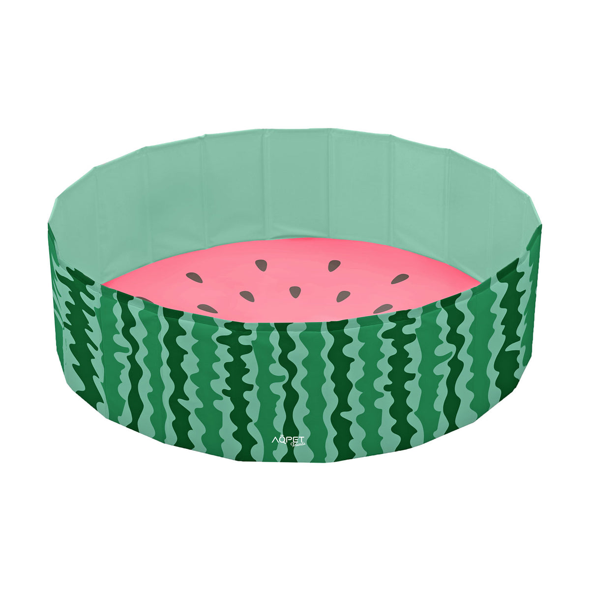 AQPET FRIENDS Pool piscina para perros con diseño Fruit, plegable, resistente a los arañazos, para exteriores y jardín