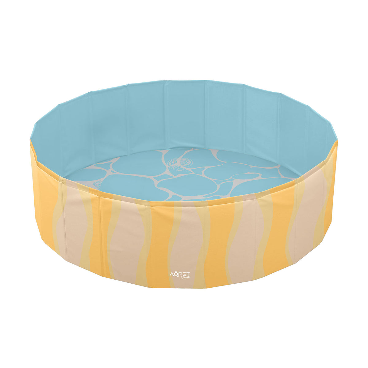 AQPET FRIENDS Pool piscina para perros con diseño Sea, plegable, resistente a los arañazos, para exteriores y jardín