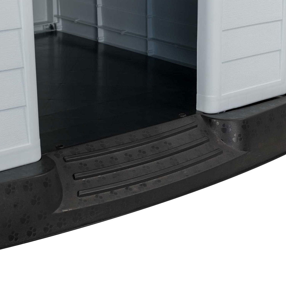 AQPET FRIENDS Chalet Caseta de plástico impermeable para perros y gatos, comodidad y descanso, para interior y exterior