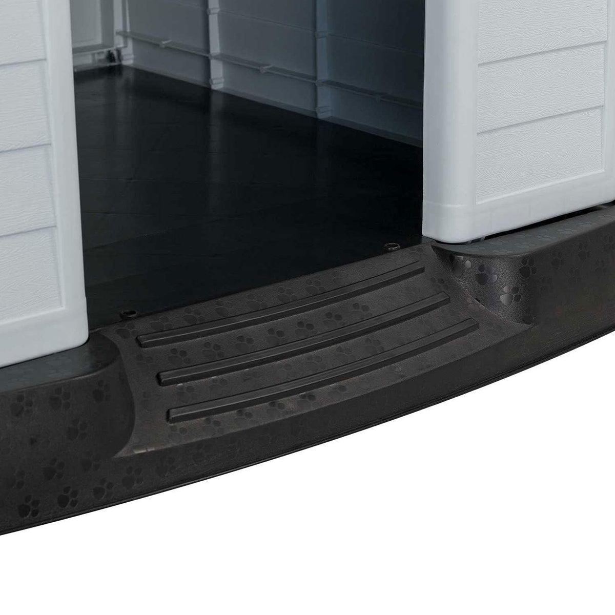 AQPET FRIENDS Chalet Caseta de plástico impermeable para perros y gatos, comodidad y descanso, para interior y exterior
