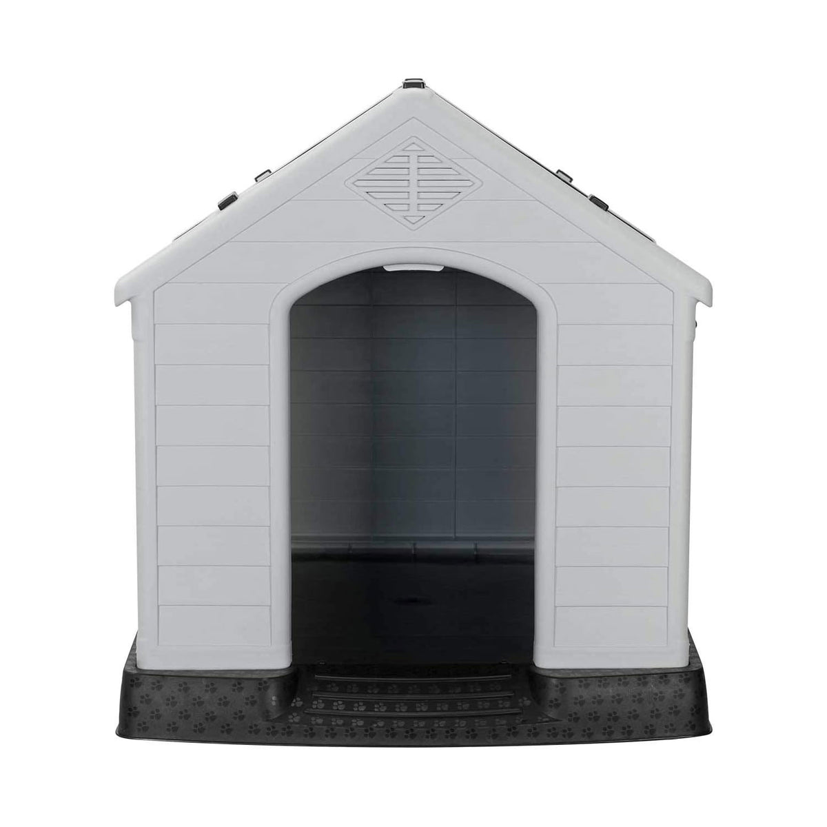 AQPET FRIENDS Chalet Caseta de plástico impermeable para perros y gatos, comodidad y descanso, para interior y exterior