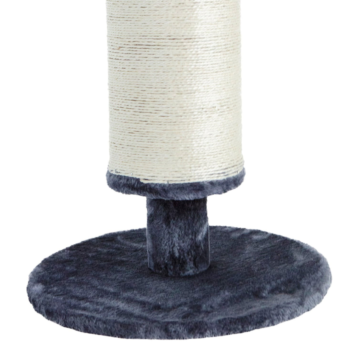 AQPET FRIENDS Rascador de sisal y tela con plataforma, de 58 cm de alto para la máxima diversión de tu gato, color gris
