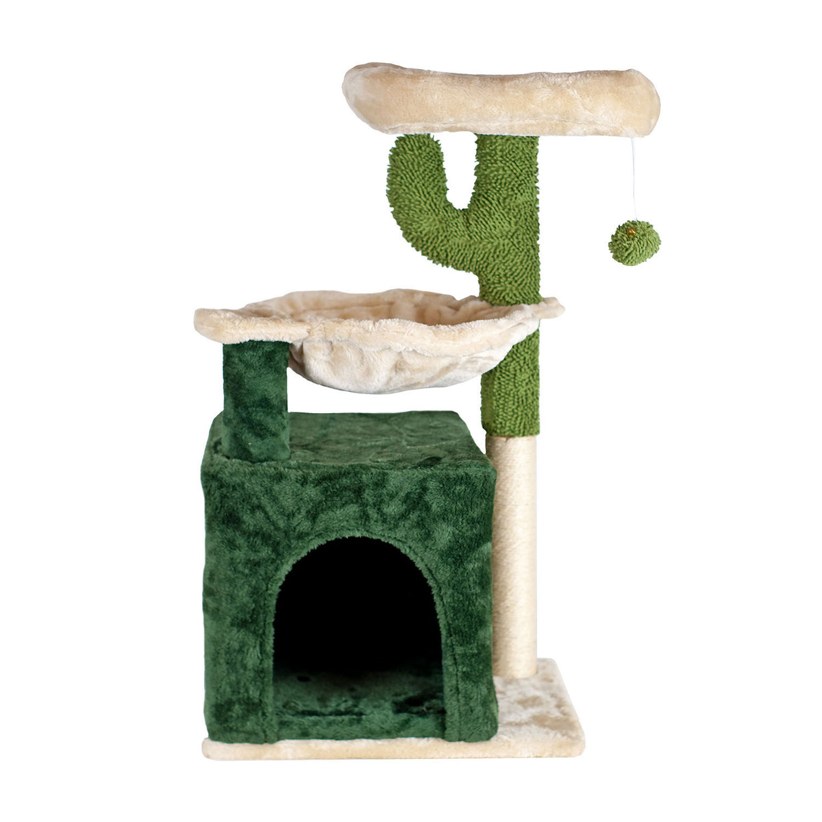 AQPET FRIENDS Rascador para gatos Mexico 40X30X75 Cm, juego, descanso, diversión y entretenimiento