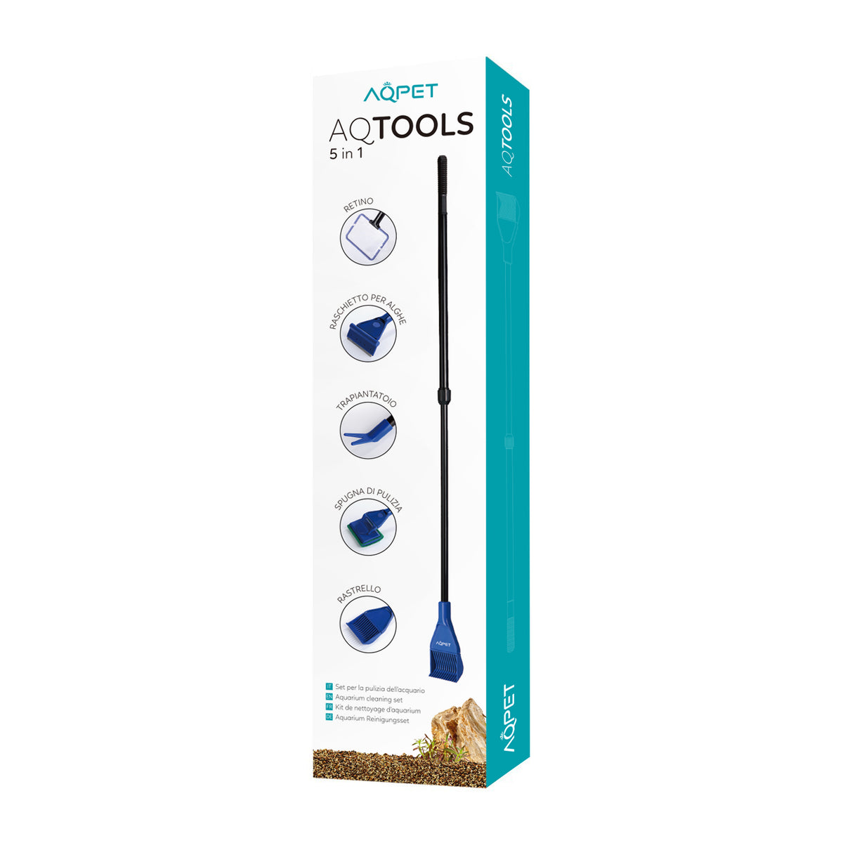 AQPET AQTOOLS KIT 5 EN 1 DE ACCESORIOS PARA LIMPIAR EL ACUARIO