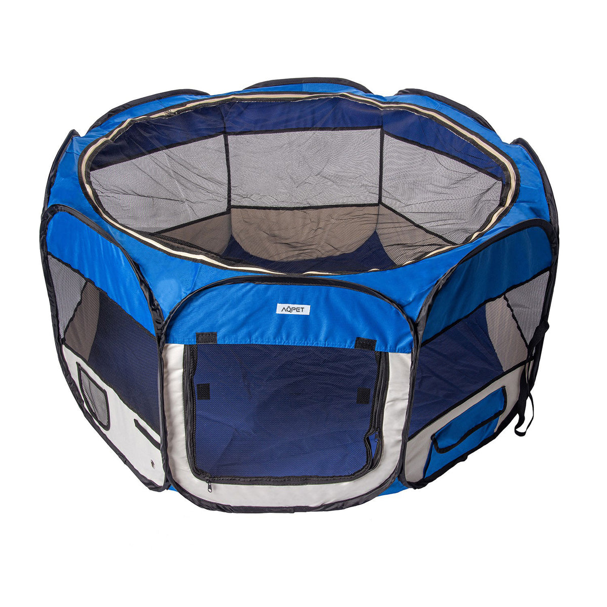 AQPET FRIENDS Box para cachorros, perros y gatos, recinto plegable de tela impermeable, 115x60 cm