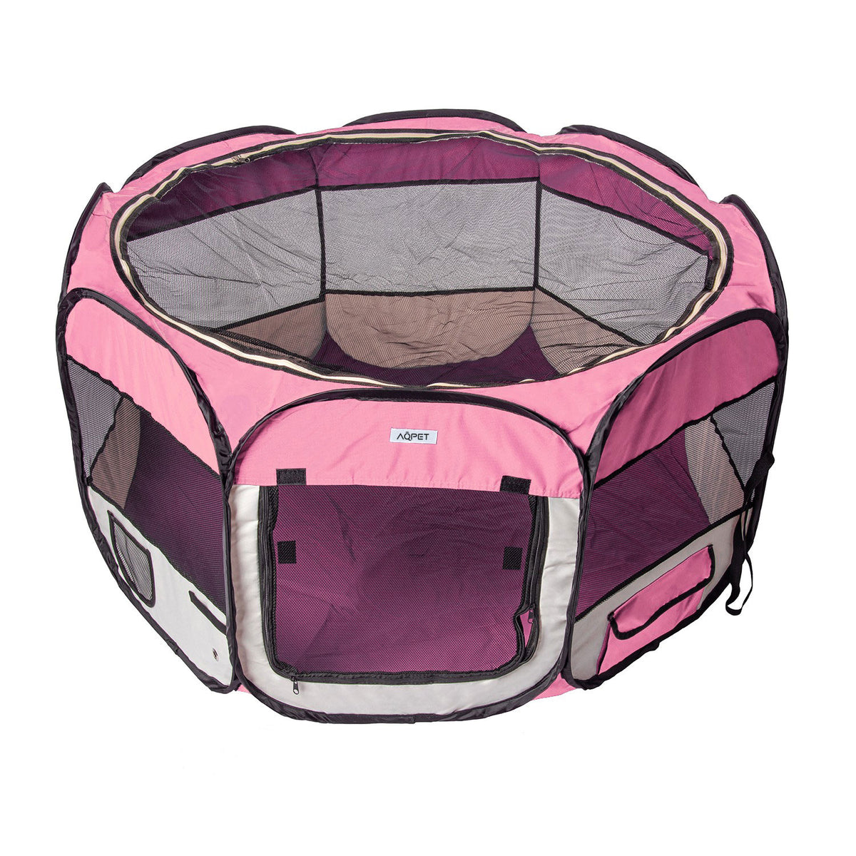AQPET FRIENDS Box para cachorros, perros y gatos, recinto plegable de tela impermeable, 115x60 cm
