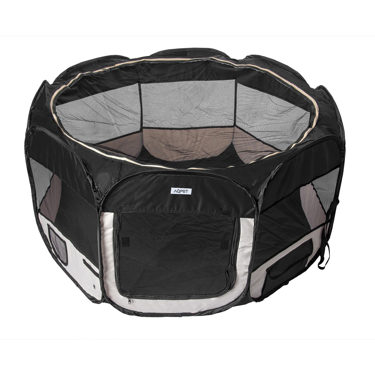 AQPET FRIENDS Box para cachorros, perros y gatos, recinto plegable de tela impermeable, 115x60 cm