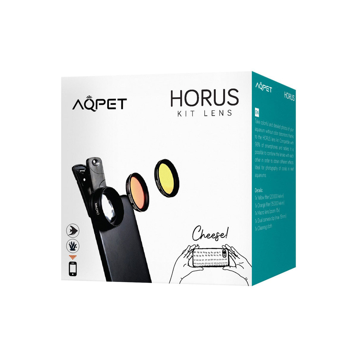 AQPET KIT DE LENTES HORUS PARA FOTOGRAFIAR CORALES