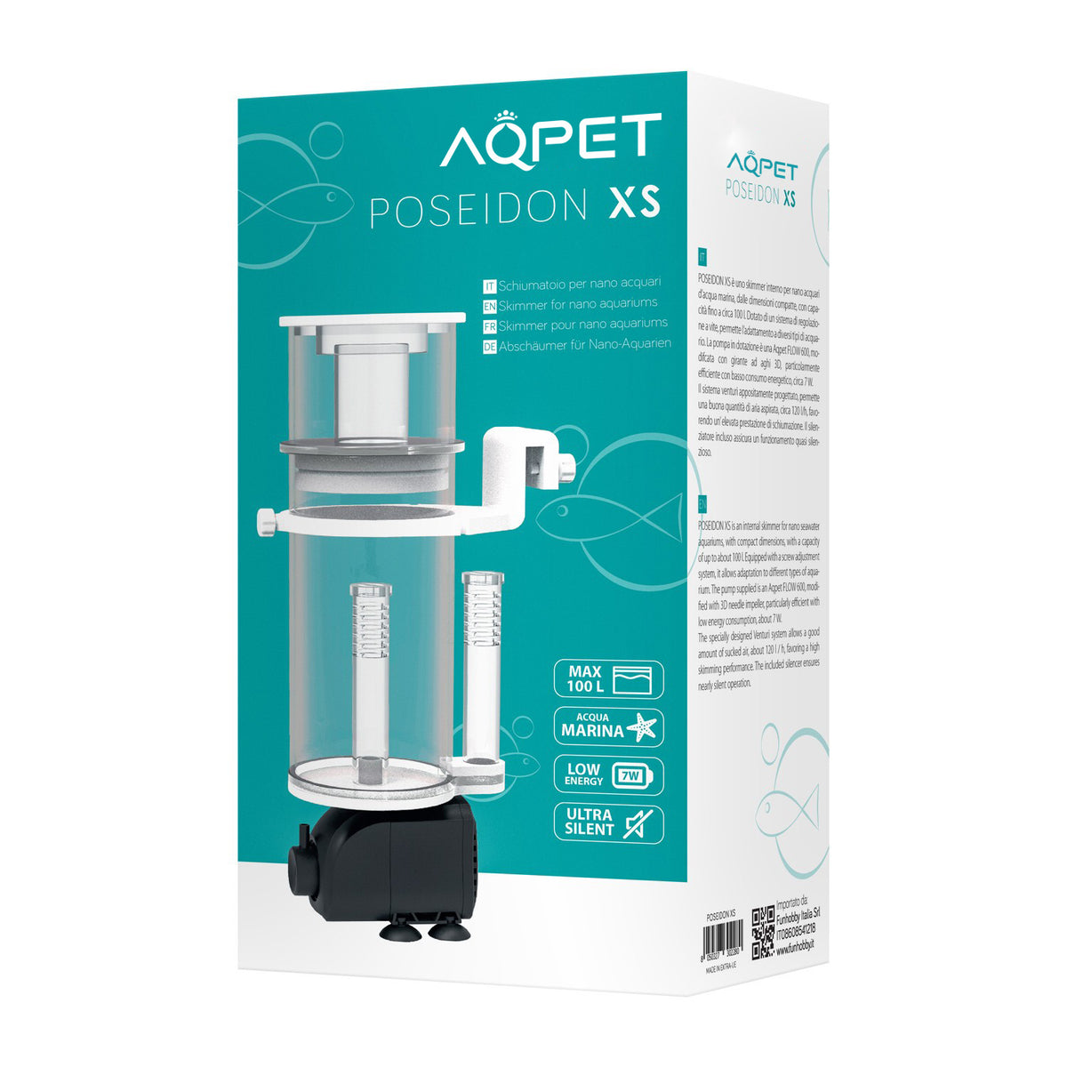 AQPET POSEIDON XS MINI ESPUMADOR COLGANTE HASTA 100 LT