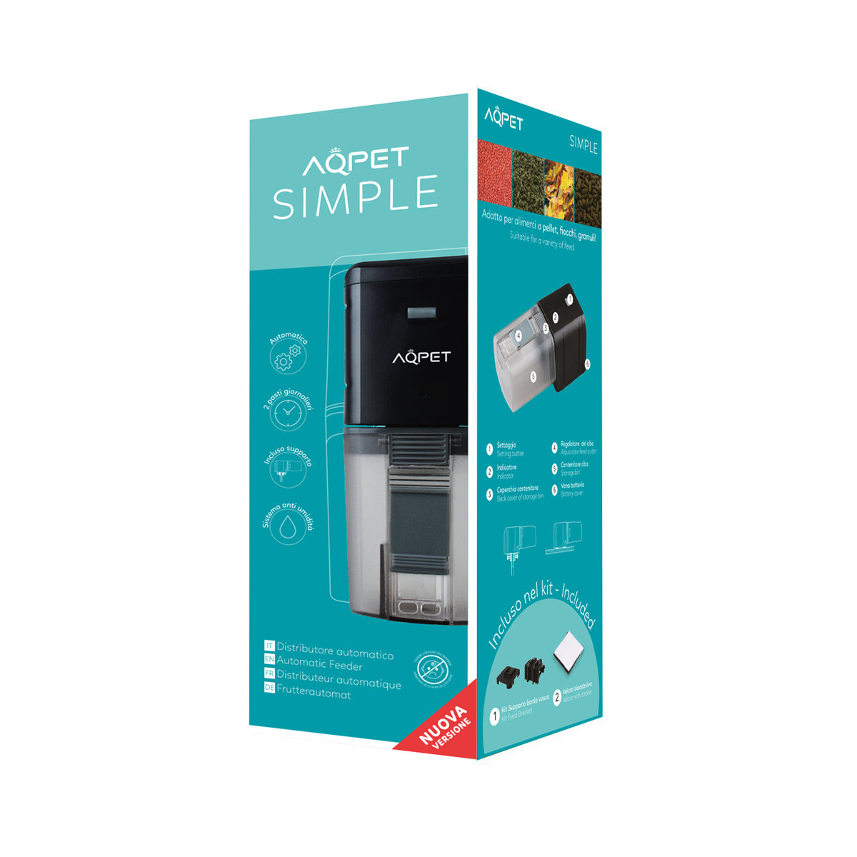 AQPET SIMPLE COMEDERO AUTOMÁTICO PARA ACUARIOS