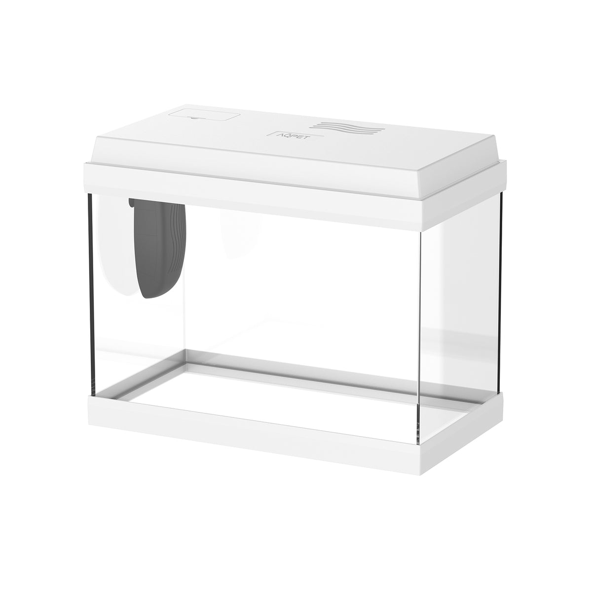 AQPET ACUARIO SIMPLY LED 30 BLANCO, COMPLETO CON LUZ Y FILTRO - 39X22X30 H CM