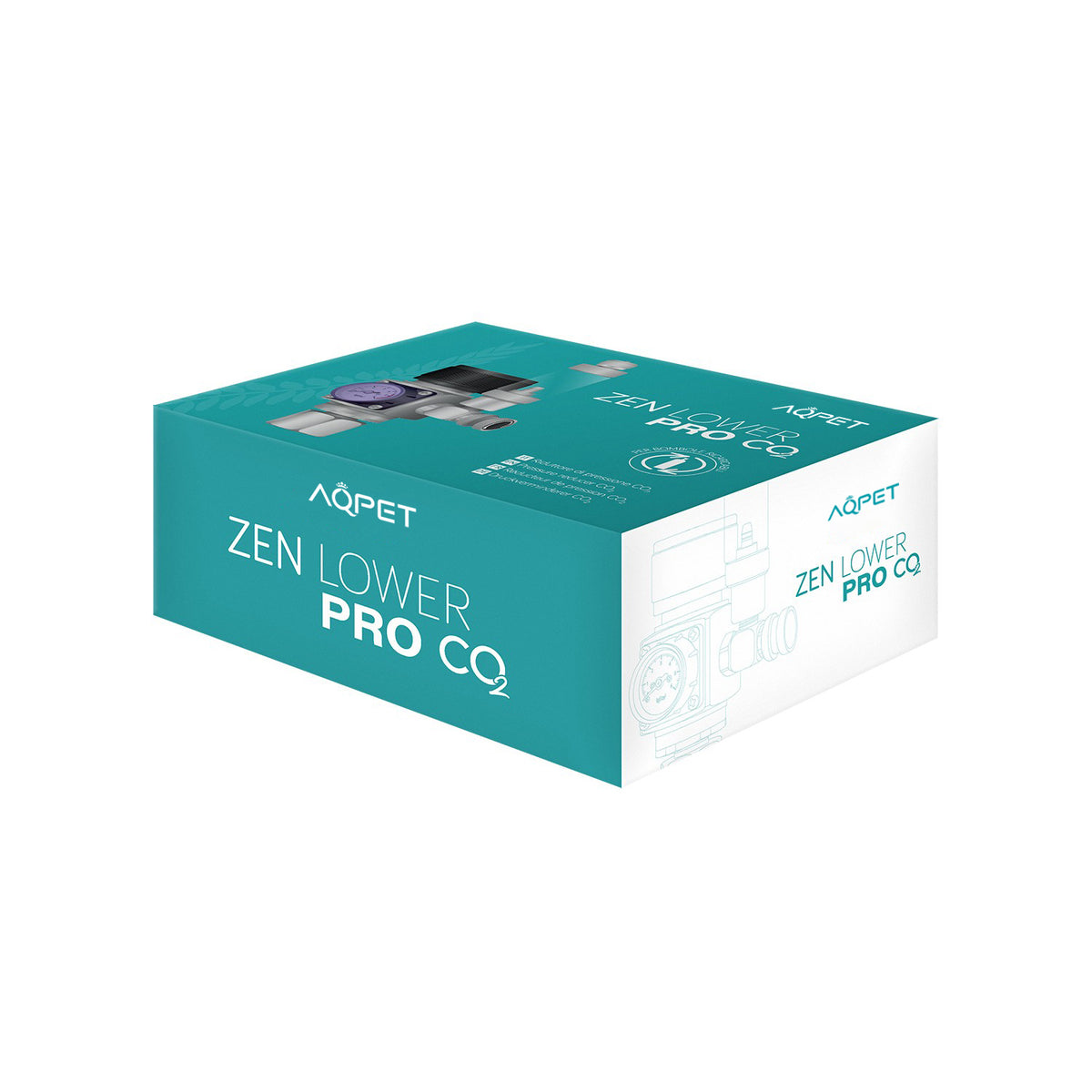 AQPET ZEN LOWER PRO reductor de presión de CO2 para bombonas recargables